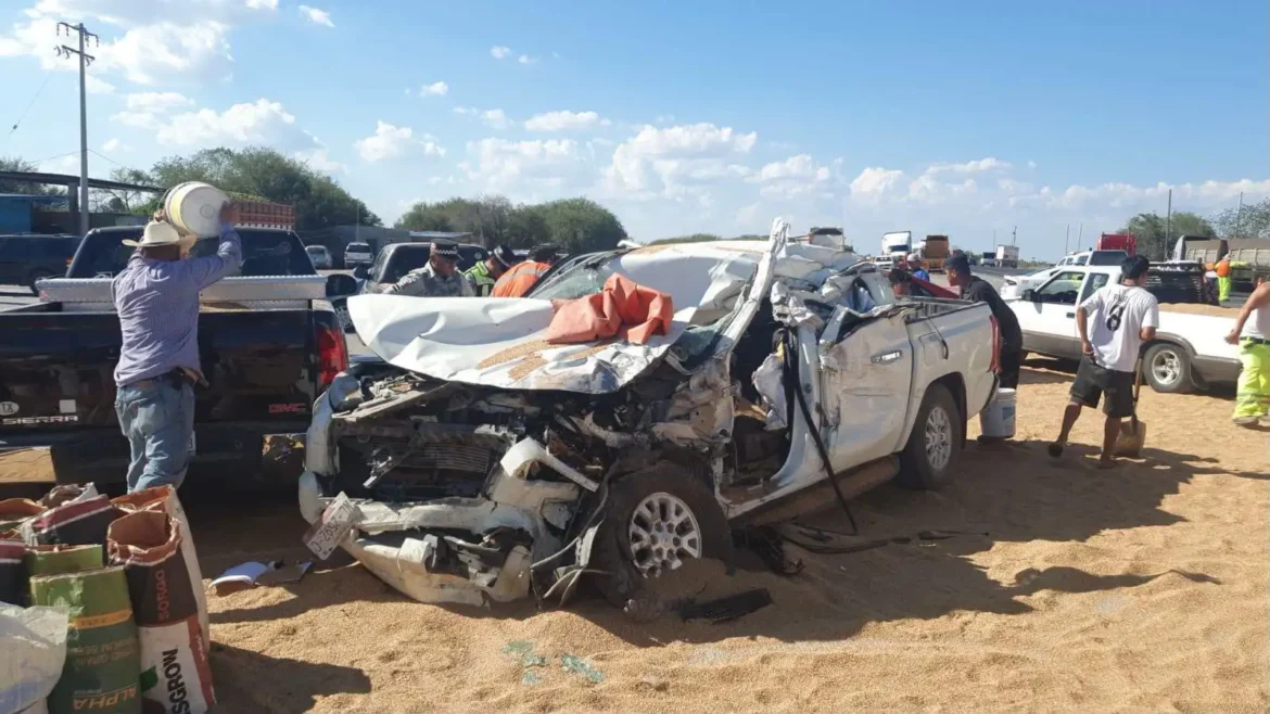 Choque múltiple en la carretera Zaragoza deja una persona prensada