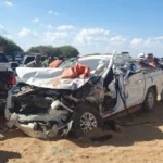 Choque múltiple en la carretera Zaragoza deja una persona prensada