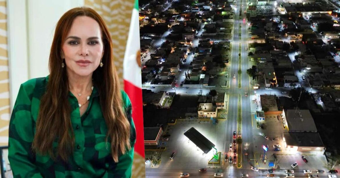 Carmen Lilia Canturosas moderniza el alumbrado público de Nuevo Laredo