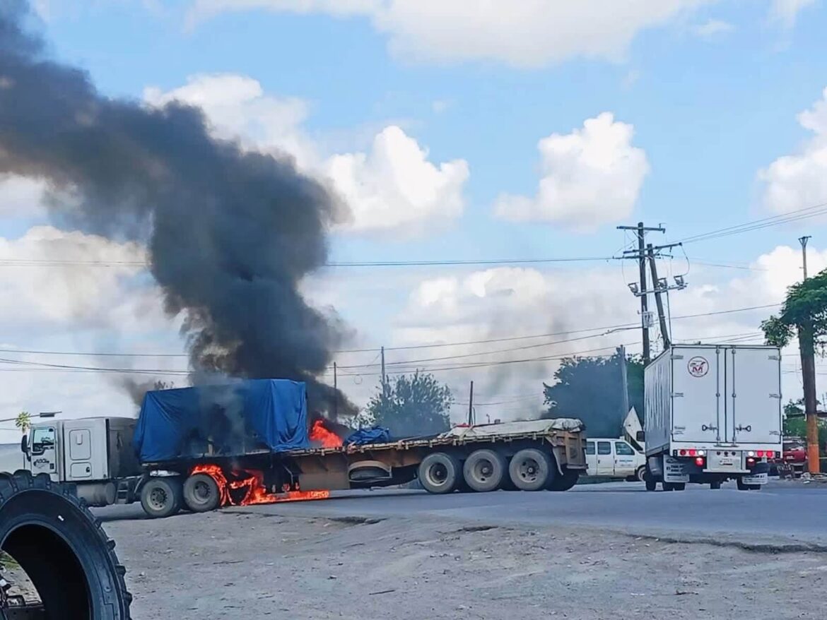 Bloqueos en Matamoros y Río Bravo tras la detención de Axel Alfredo “N”, hijo de “El Contador” y presunto segundo al mando de “Ciclones”