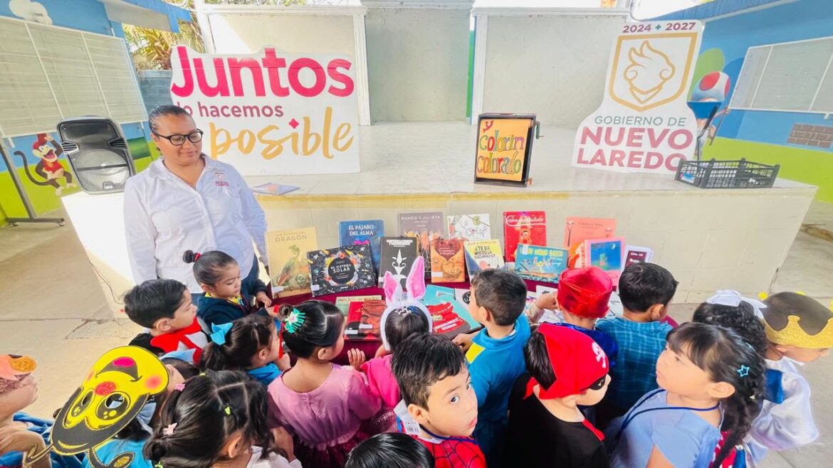 Biblioteca Itinerante en Nuevo Laredo acerca la lectura a más de 230 niñas y niños con el Gobierno de Carmen Lilia Cantú