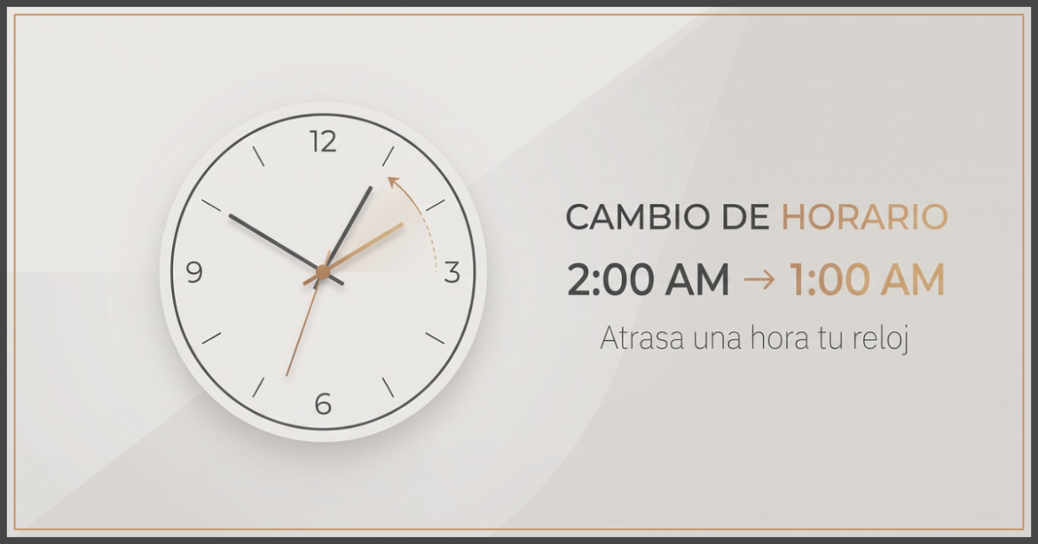 Cambio de horario en Tamaulipas: 10 municipios fronterizos atrasarán el reloj una hora el 1 de noviembre
