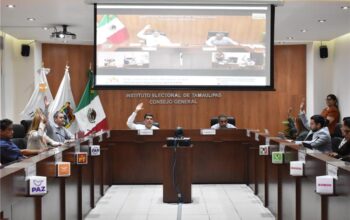 Consejo General del IETAM en sesión extraordinaria donde se aprobaron medidas para las elecciones de 2027