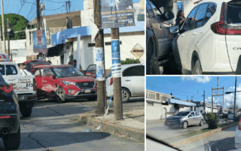 Choque en el bulevar López Mateos de Ciudad Madero: tres vehículos involucrados y una unidad de Tránsito y Vialidad en el lugar
