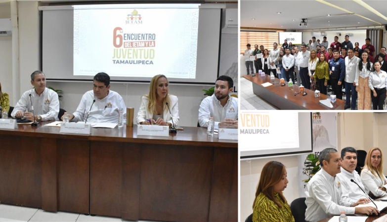 Consejerías del IETAM y jóvenes participantes en el Encuentro de la Juventud Tamaulipeca 2026