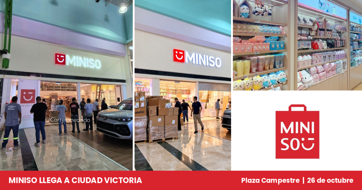 MINISO en Ciudad Victoria: primera tienda abrirá este 26 de octubre