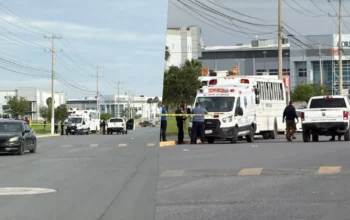 Muere chofer al volante de transporte de personal en Reynosa